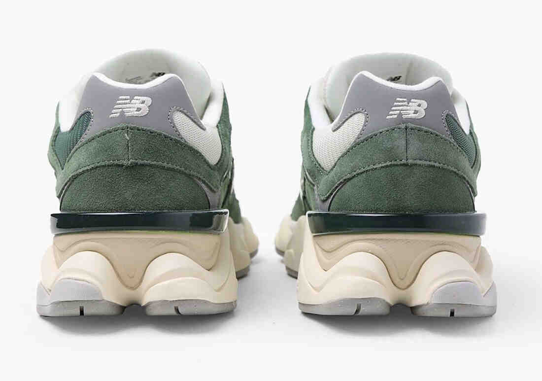 New Balance 9060 Green Suede U9060VNG Back Heels