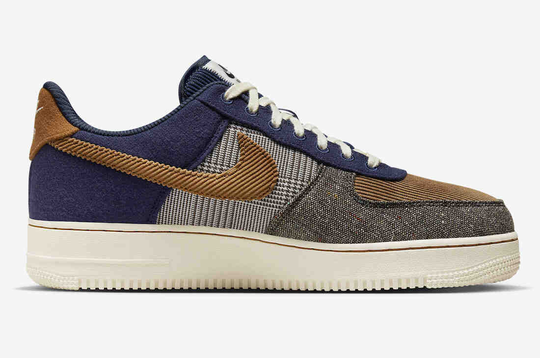 耐克, 空军一号, Nike Air Force 1 Low, Nike Air Force 1, Nike Air, FORCE 1, Air Force 1 - 2023 年秋季，耐克 Air Force 1 '07 PRM 采用混纺面料，时尚感十足