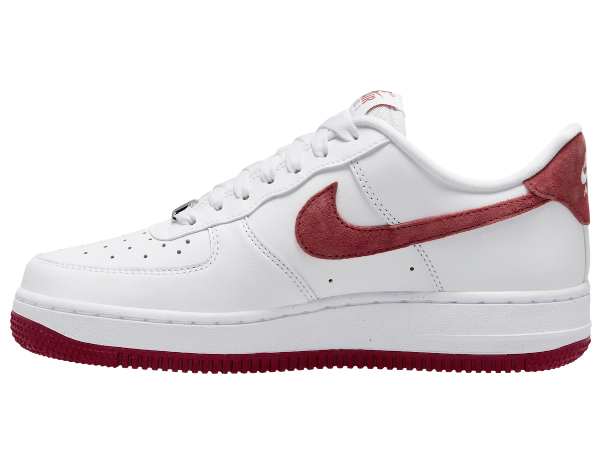 Nike Air Force 1 Low White Dragon Red FQ7626-100 Lateral View