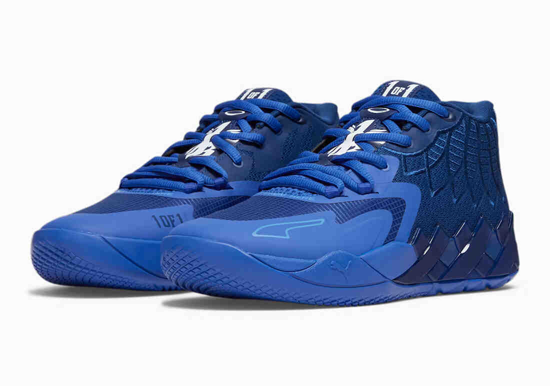 Blue LaMelo Ball PUMA MB.01 Team colorway