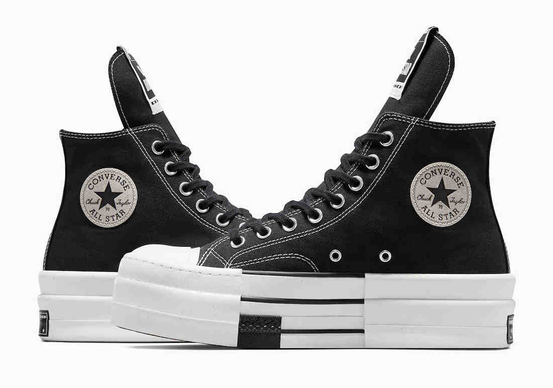 欧文, 匡威, Rick Owens, Converse Chuck 70, Converse, Chuck 70 - 匡威 x 瑞克-欧文斯（Rick Owens）推出 DRKSHDW DBL DRKSTAR Chuck 70，提升了品牌形象。