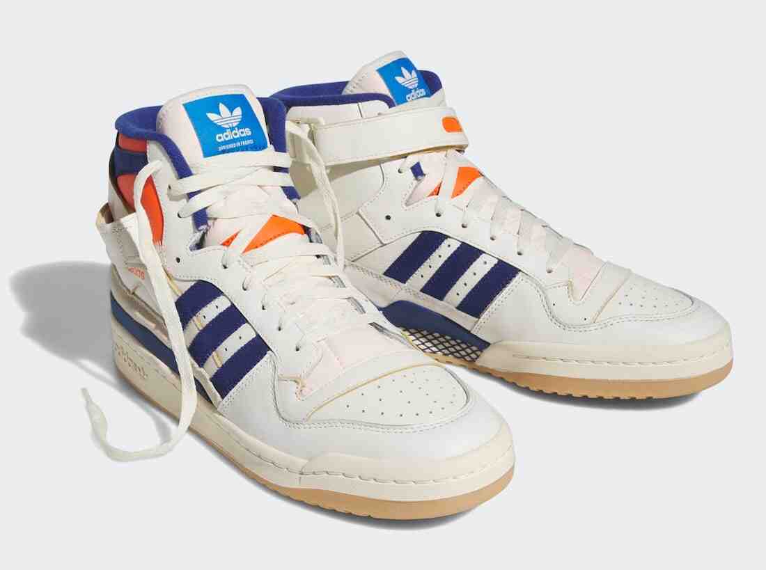 adidas Forum 84 High Knicks White Victory Blue Team Orange