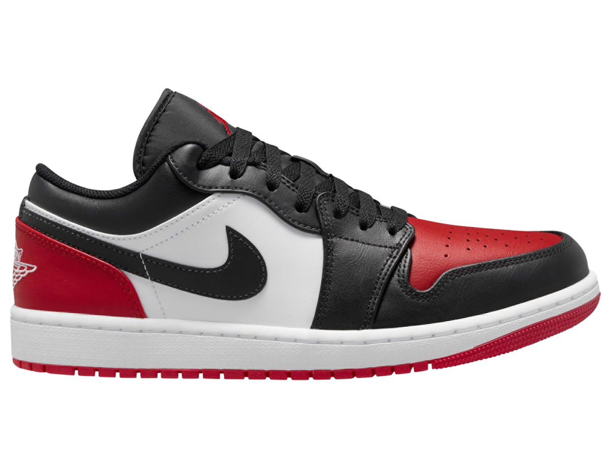 Air Jordan 1 Low Bred Toe 553558-161