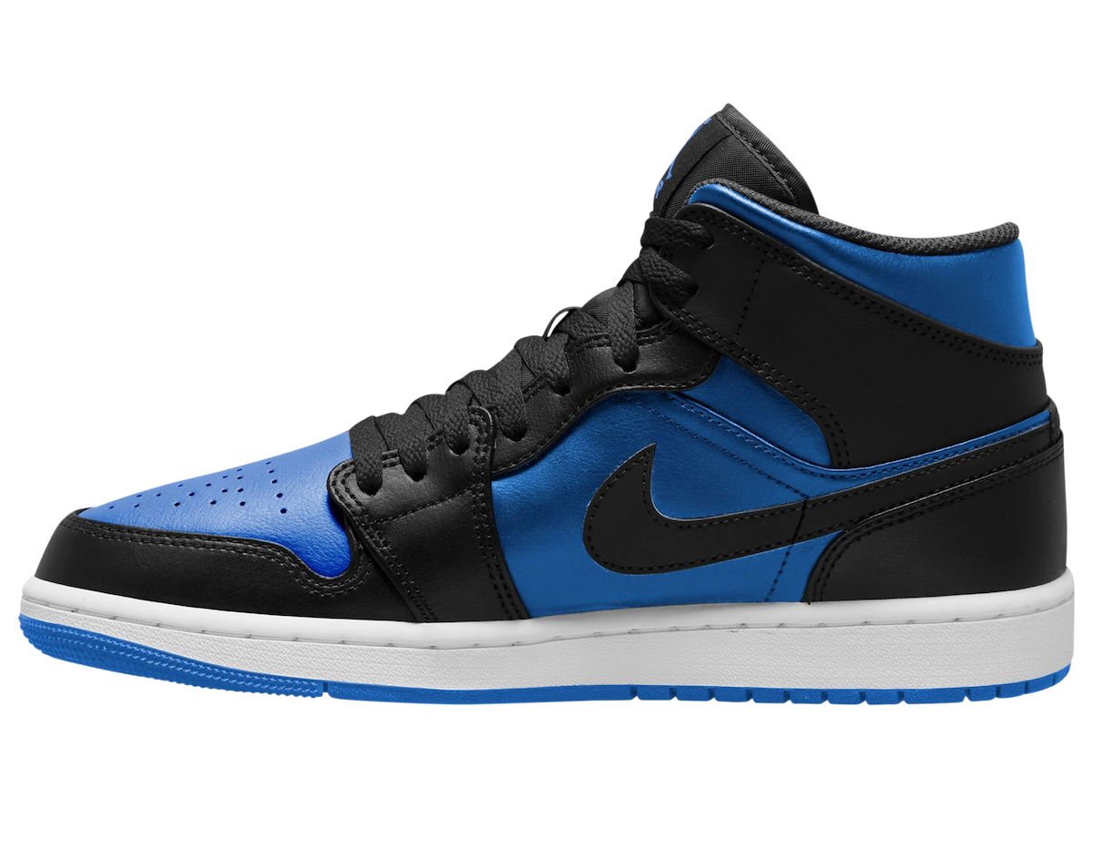 Air Jordan 1 Mid Black Royal Metallic DQ8426-042