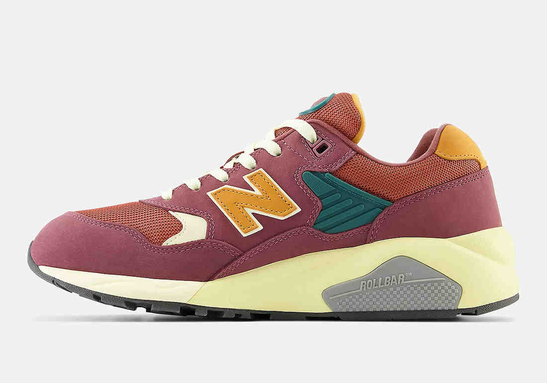 运动鞋, 新百伦, NewBalance, New Balance 580 - 新百伦580推出“清酒红”款式。