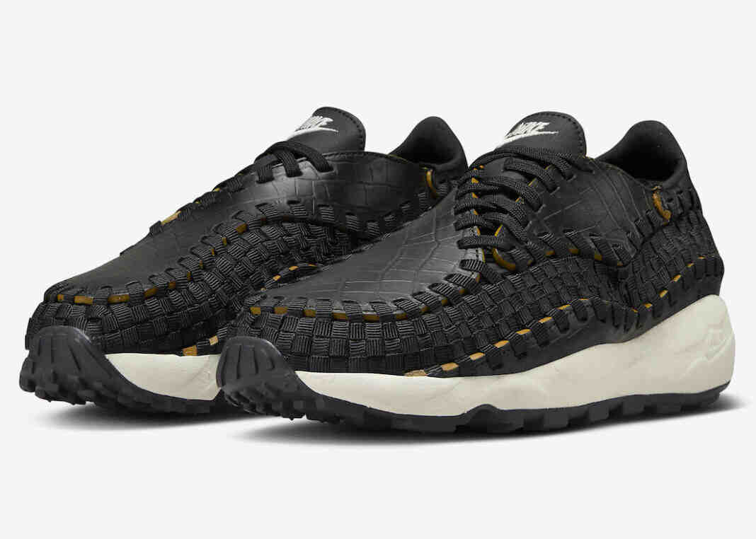 耐克 Air Footscape Woven Premium “黑色鳄鱼皮 “即将上市