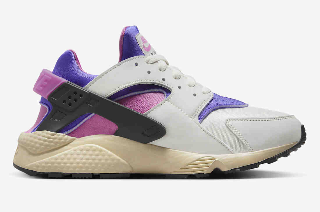 运动鞋, 耐克, Nike Air Huarache, Nike Air, NIKE, Huarache - 这款耐克 Air Huarache 运动蓝欢乐和俏皮粉色