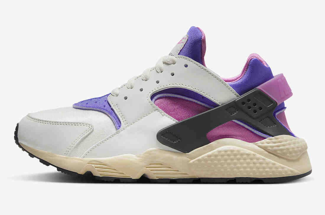 运动鞋, 耐克, Nike Air Huarache, Nike Air, NIKE, Huarache - 这款耐克 Air Huarache 运动蓝欢乐和俏皮粉色