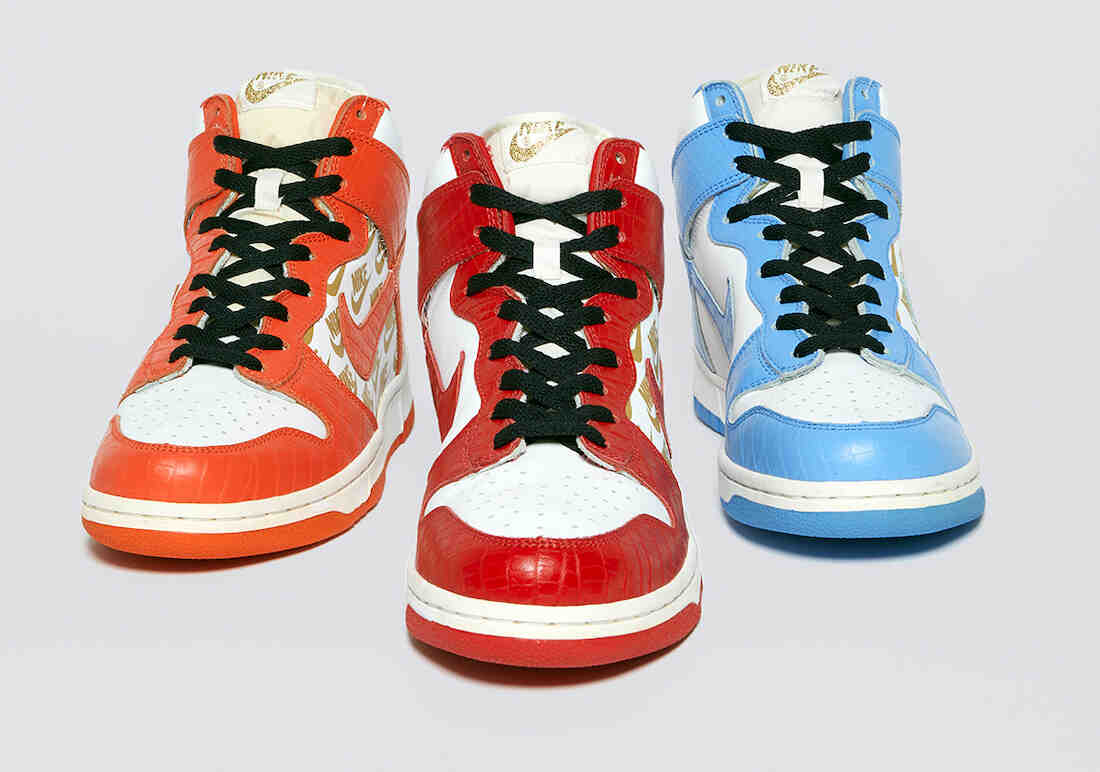 SUPREME X, Supreme, Nike SB Dunk High, Nike SB Dunk, Nike SB, NIKE, Dunk High, Dunk - Pharrell的JOOPITER拍卖稀有的Supreme x Nike SB Dunk High原型鞋。
