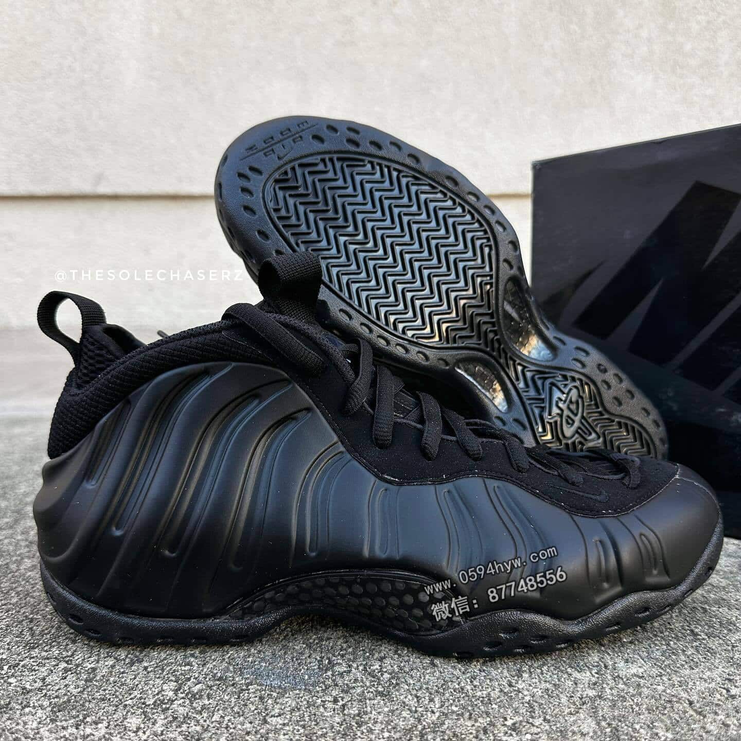 Zoom, NIKE AIR FOAMPOSITE, Nike Air, NIKE, FD5855-001, Anthracite, Air Foamposite One - "全新实体产品曝光！'黑武士喷'随时面世！"