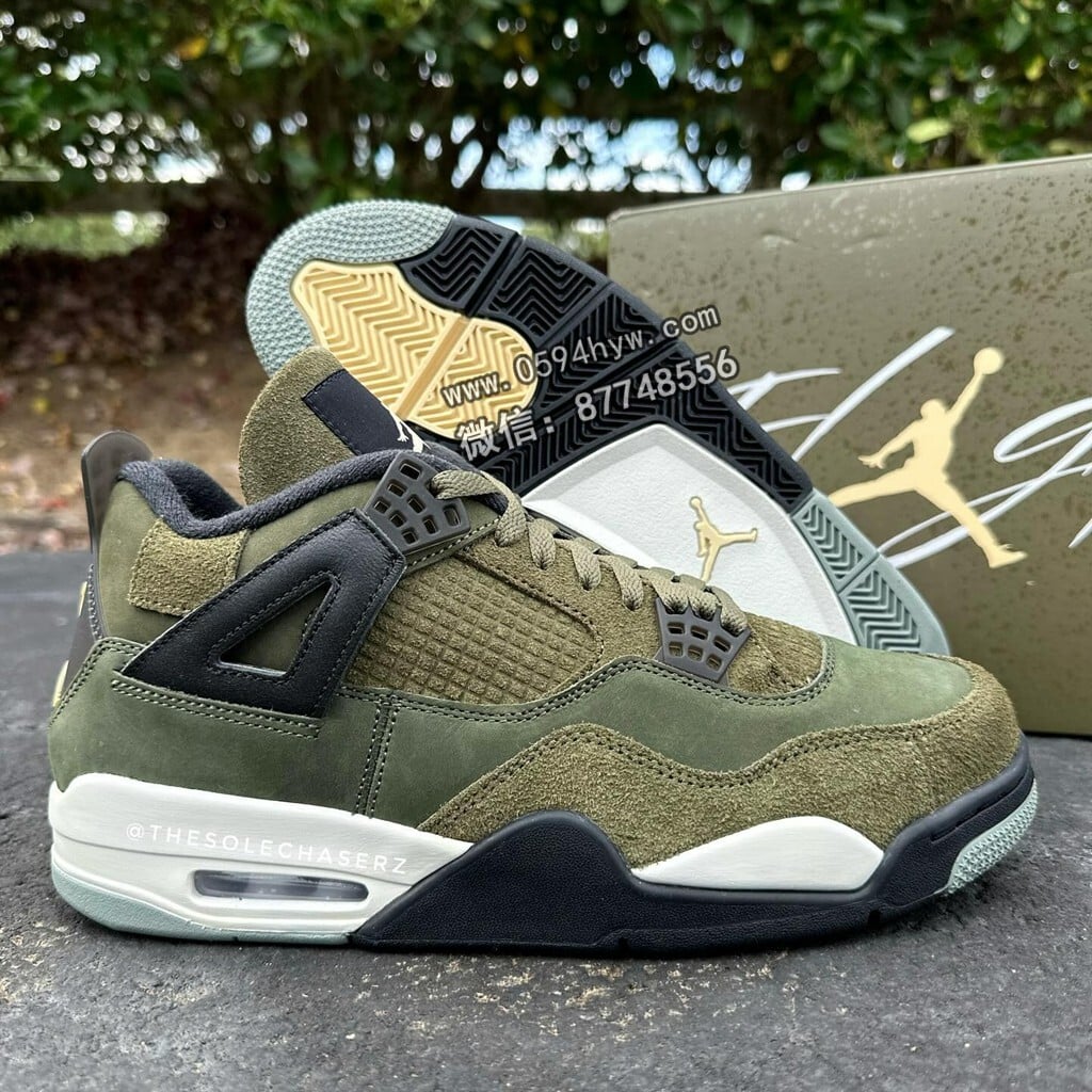 Olive, Jordan, Craft, AJ4, AJ, Air Jordan 4, Air Jordan - 惊艳至极！"小胜利者"AJ4最新样品曝光！