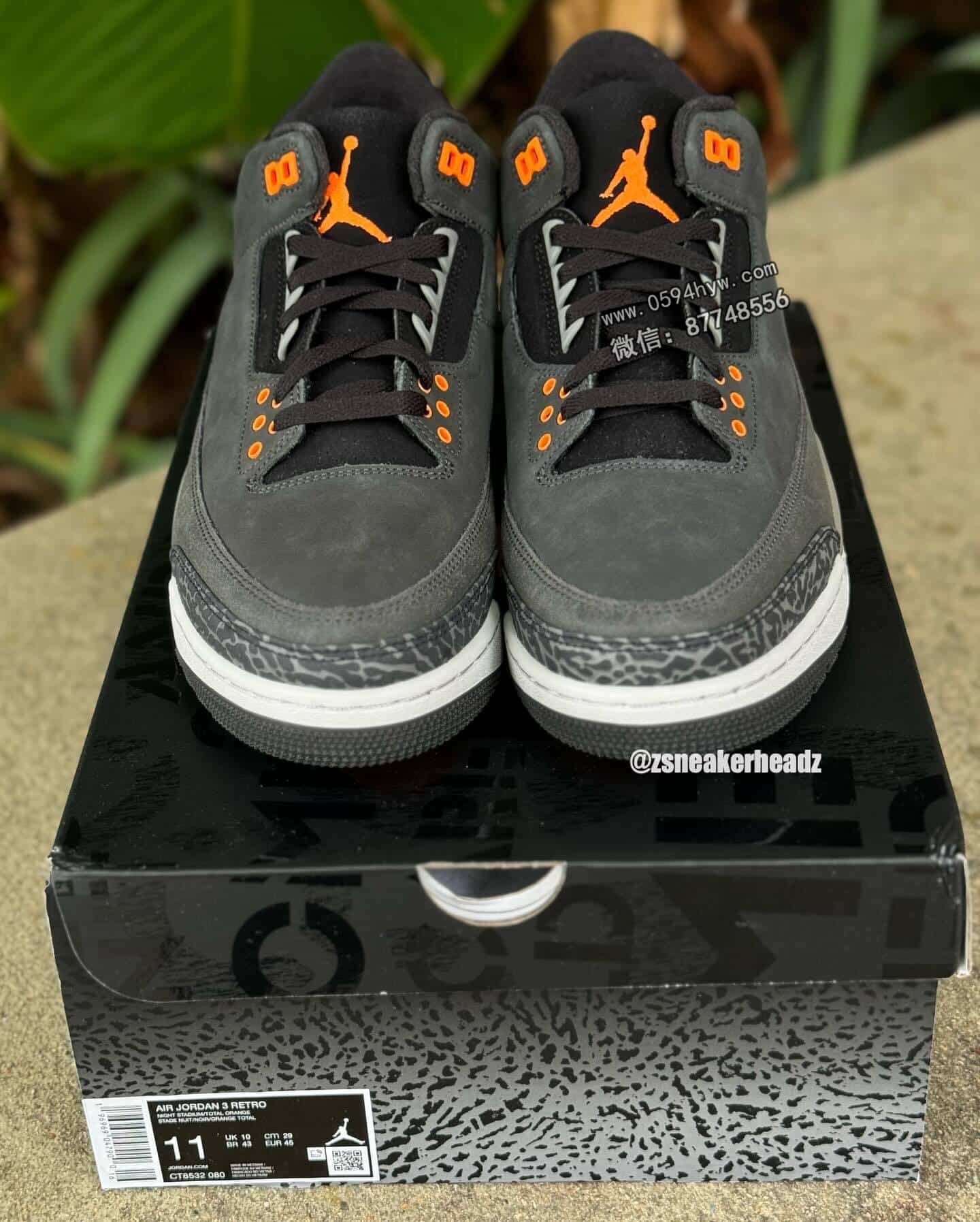 爆裂纹, Jordan, Fear, CT8532-080, AJ3, AJ, Air Jordan 3, Air Jordan - 敬请期待！AJ3「恐惧」最新实物曝光，特殊鞋盒炫彩登场！