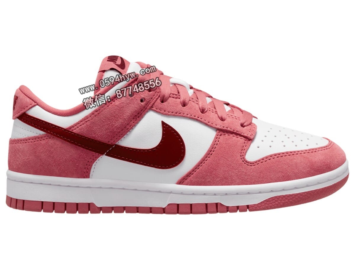 情人节, WMNS, Valentine's Day, Swoosh, Nike Dunk Low, Nike Dunk, FQ7056-100, Dunk - 再次曝光！双「情人节」Dunk 终于确定日期！