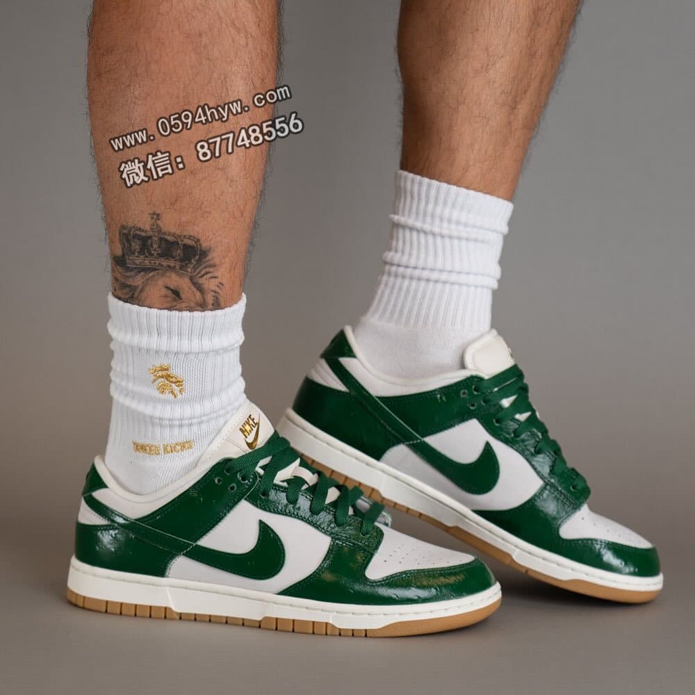 Nike Dunk Low LX, Nike Dunk Low, Nike Dunk, NIKE, Gorge Green, FJ2260-002, Dunk Low, Dunk - 全新 Nike Dunk Low 上脚图曝光，堪称质感可与联名鞋媲美！