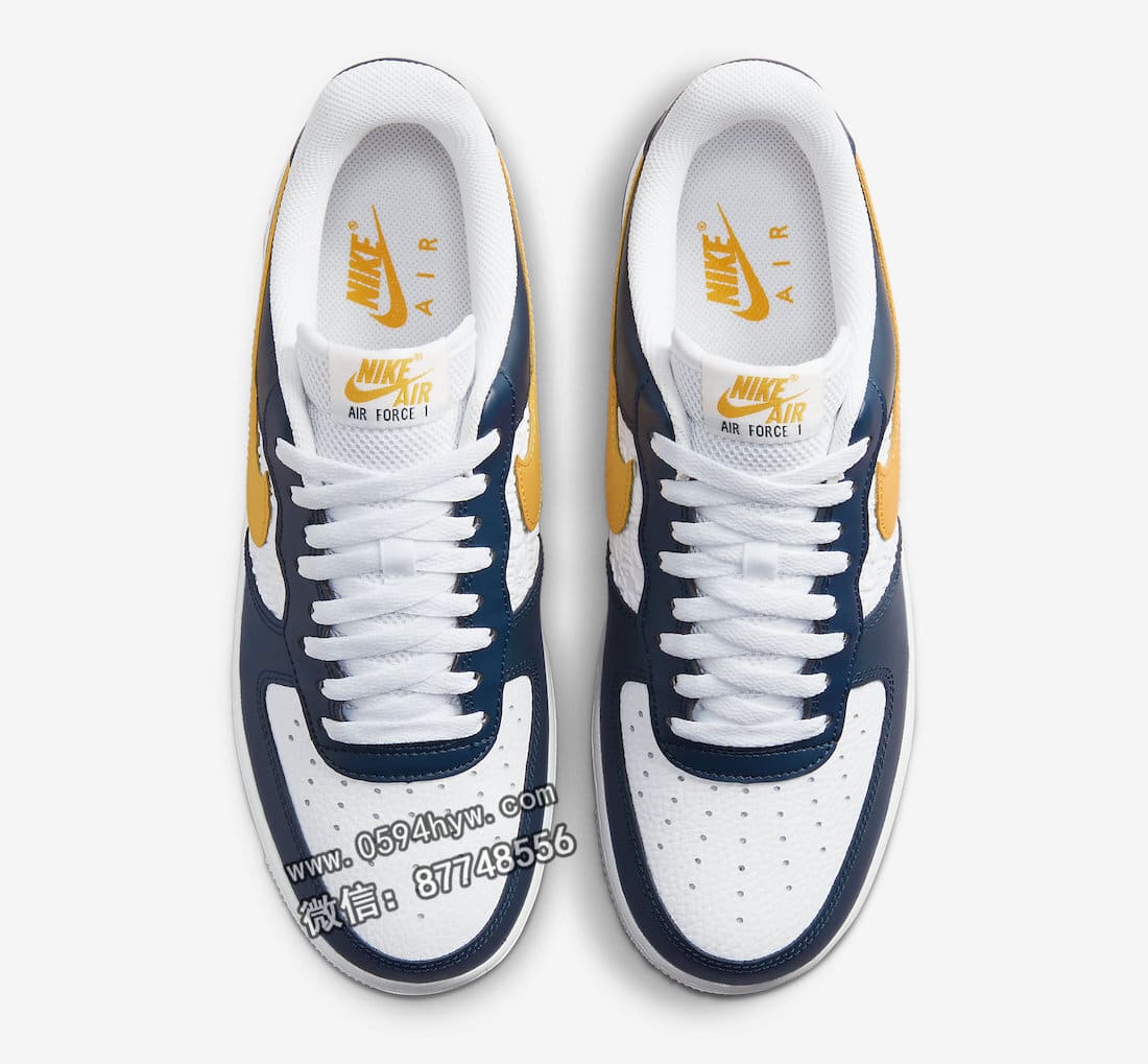 Swoosh, Nike Air Force 1 Low, Nike Air, Michigan, FORCE 1, FJ4209-400, EMB, Air Force 1 - 细腻设计独具匠心！Air Force 1全新版本亮相官方图片！