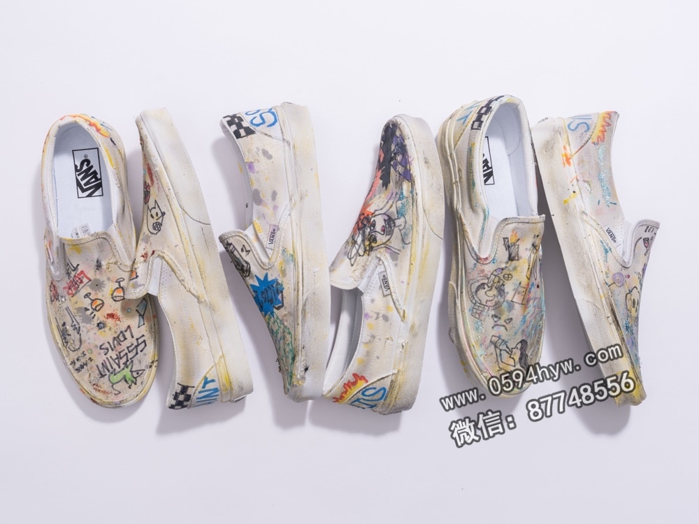 联名, 涂鸦, 做旧, Vans, Sssaint Louis, Slip-On - 今年"最炫涂鸦球鞋"来袭！下周即刻发售！