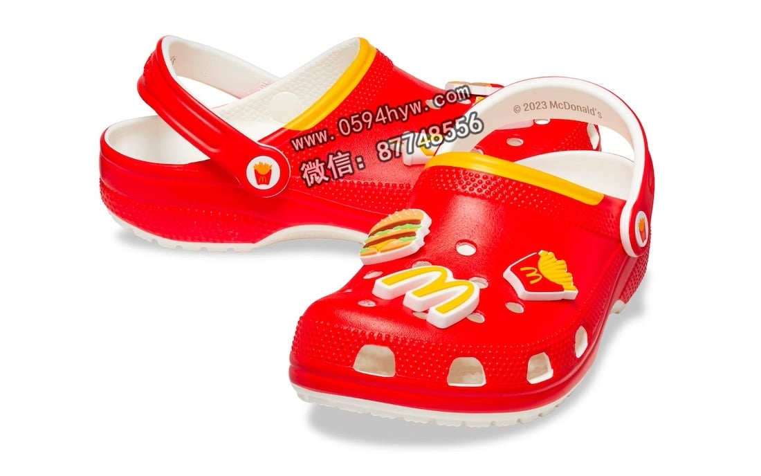 麦当劳, 运动鞋, 联名, 拖鞋, RO, Crocs, 2023 - 麦当劳 x Crocs 2023年11月发布联名系列