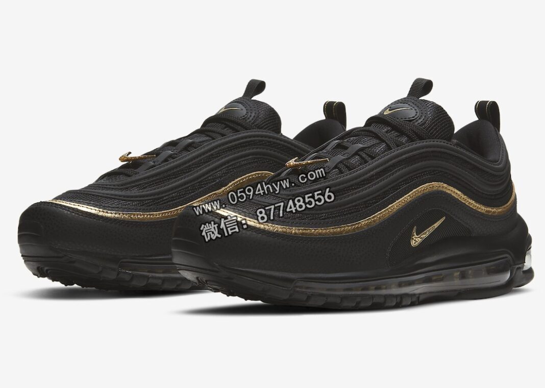 耐克Air Max 97以黑色和金属金色回归