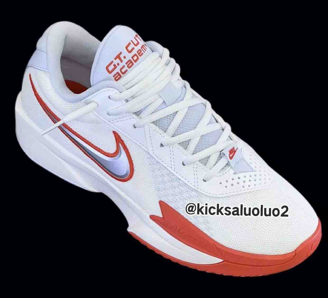 耐克, Zoom, Summit White, Nike Air Zoom GT Cut, Nike Air Zoom GT, Air Zoom - 耐克Air Zoom GT Cut Academy“Summit White/Picante Red”将于2024年春季发布。