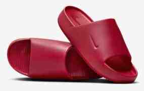 耐克镇定拖鞋全新上市，纯红色款式