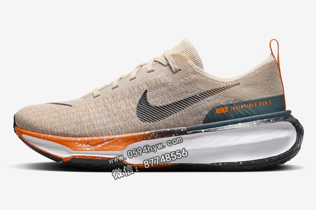 运动鞋, 跑鞋, 跑步鞋, 耐克, ZoomX, Zoom, Nike ZoomX Invincible Run, Flyknit - 耐克无敌跑鞋3代“燕麦色”将于10月26日发售。