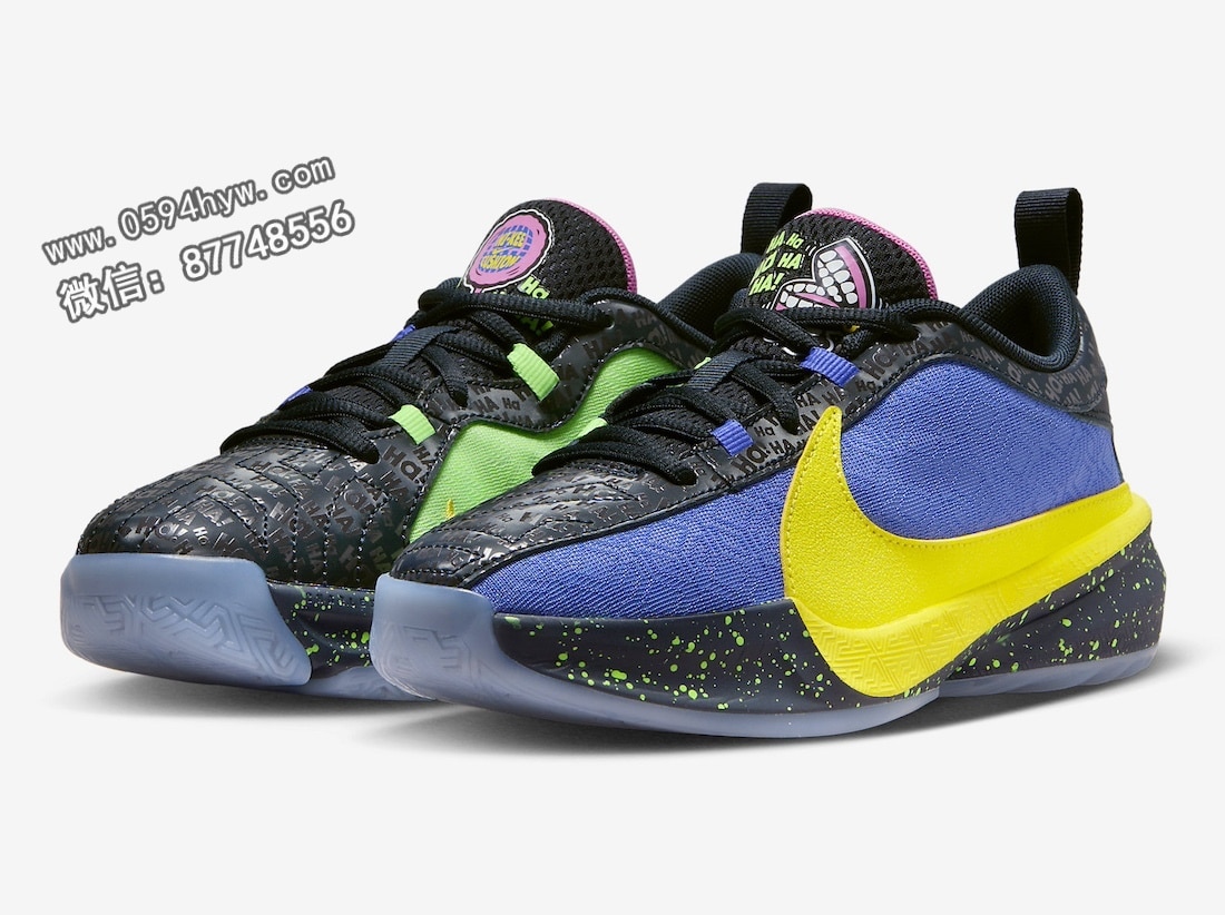 Zoom, Swoosh, Nike Zoom Freak 5, NIKE, GS, AK, 2023 - 2023年假日发布“小丑”版Nike Zoom Freak 5 GS