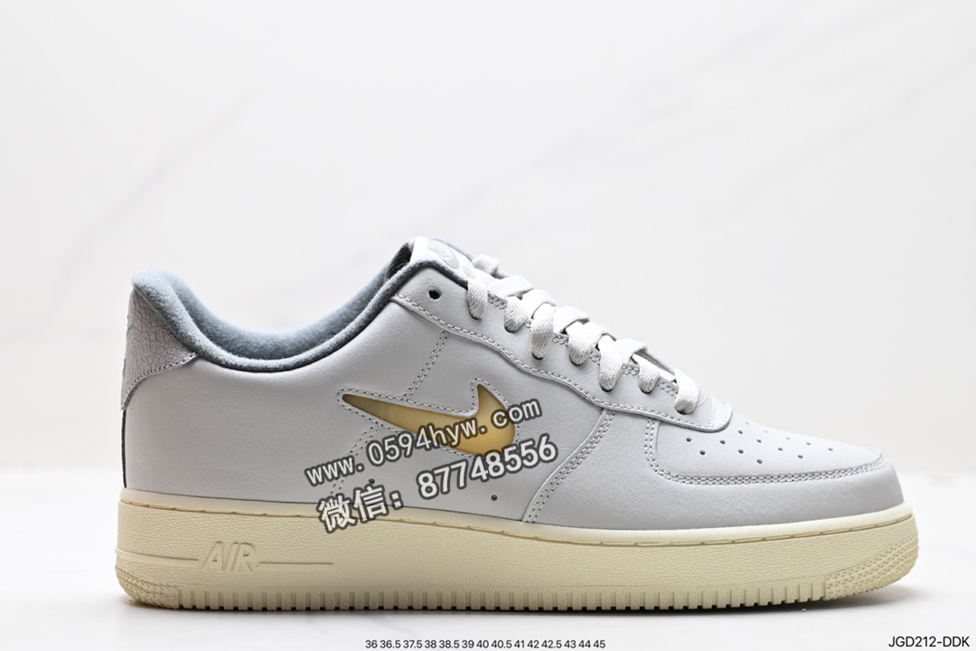 耐克 Nike Air Force 1 Low 空军一号低帮百搭休闲运动板鞋 颜色：灰色 货号：DC8894-001