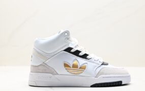 阿迪达斯 Adidas Originals DROP STEP XL 高帮校园休闲运动板鞋 货号：GV9447