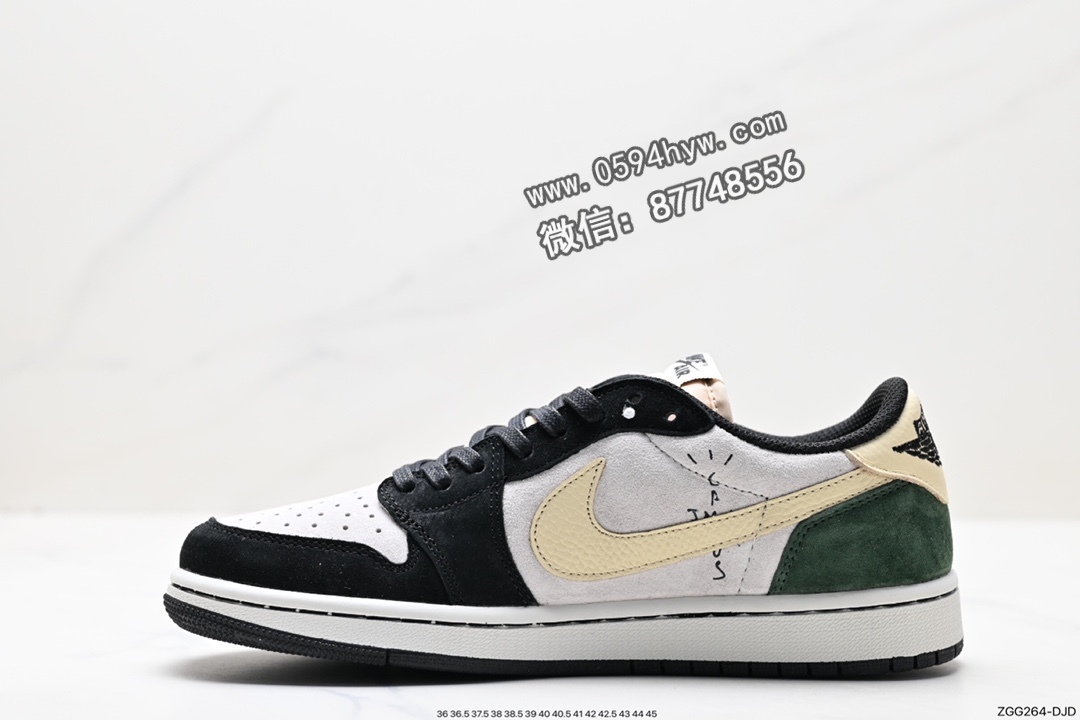 篮球鞋, 低帮篮球鞋, Nike Air, Jordan, Black, Aj1, Air Jordan 1, Air Jordan - Nike Air Jordan 1 Low OG SP"Black/Green Toe" AJ1 低帮篮球鞋 货号：DM7866-676