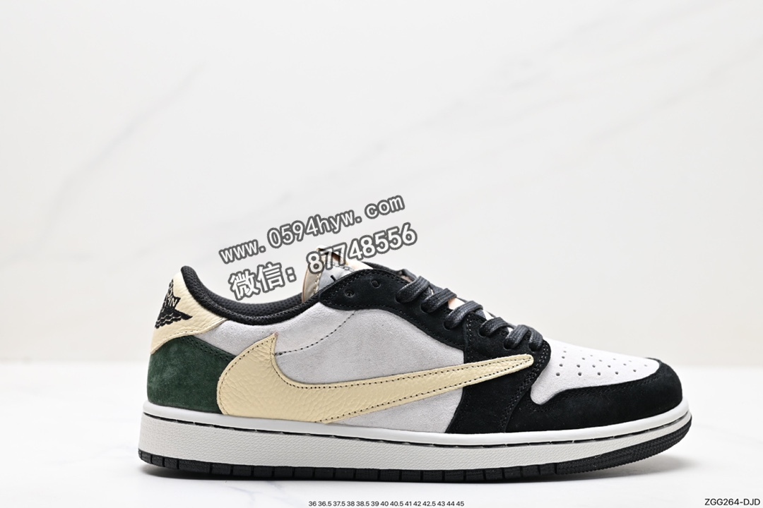 Nike Air Jordan 1 Low OG SP”Black/Green Toe” AJ1 低帮篮球鞋 货号：DM7866-676