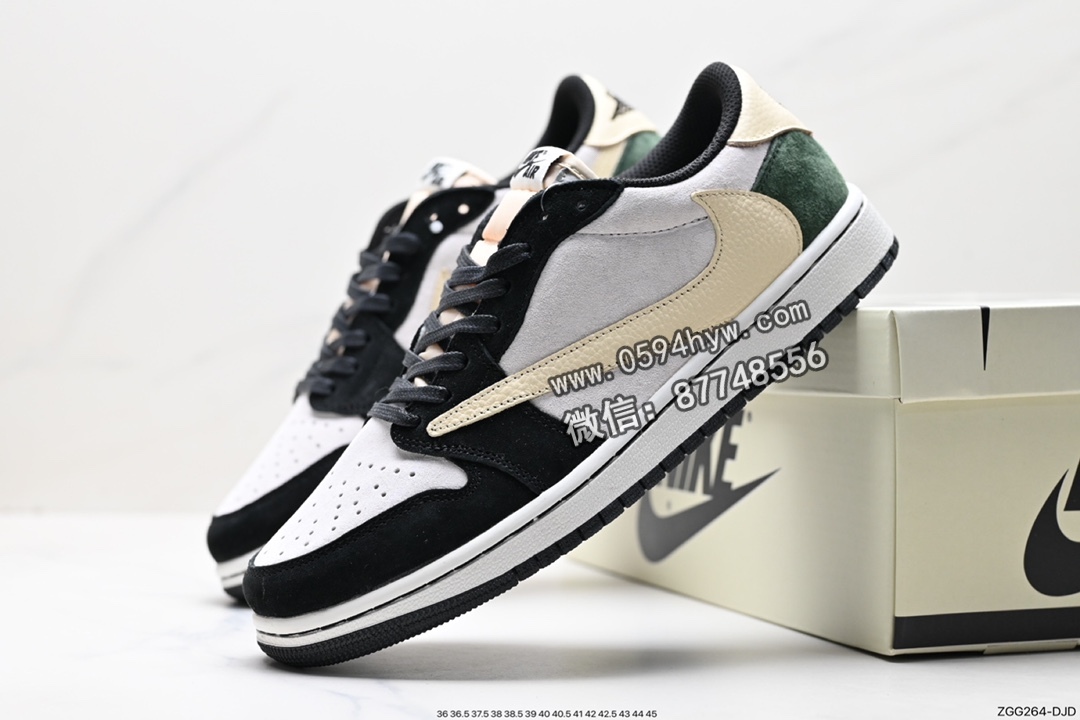 篮球鞋, 低帮篮球鞋, Nike Air, Jordan, Black, Aj1, Air Jordan 1, Air Jordan - Nike Air Jordan 1 Low OG SP"Black/Green Toe" AJ1 低帮篮球鞋 货号：DM7866-676