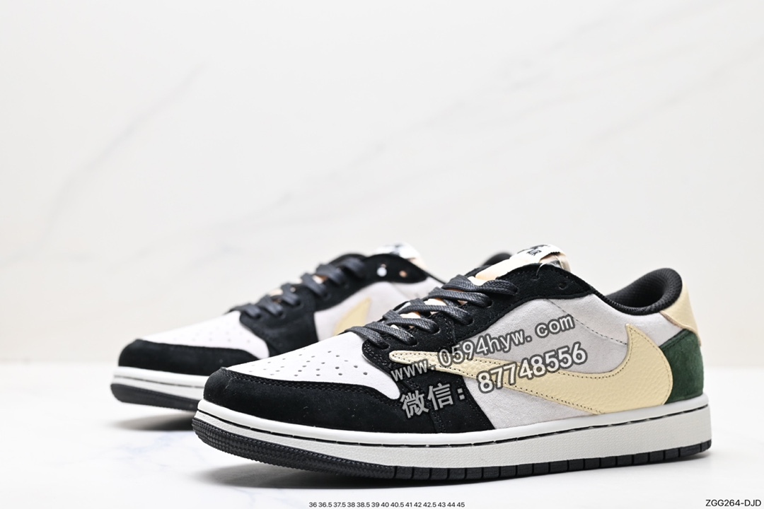 篮球鞋, 低帮篮球鞋, Nike Air, Jordan, Black, Aj1, Air Jordan 1, Air Jordan - Nike Air Jordan 1 Low OG SP"Black/Green Toe" AJ1 低帮篮球鞋 货号：DM7866-676