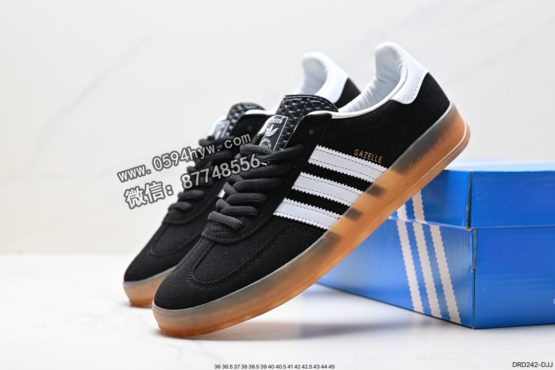 阿迪达斯, 板鞋, 低帮板鞋, 三叶草, Originals, Original, adidas Originals, Adidas - 阿迪达斯 Adidas Originals Gazelle Indoor 三叶草复古防滑耐磨低帮板鞋 H06259