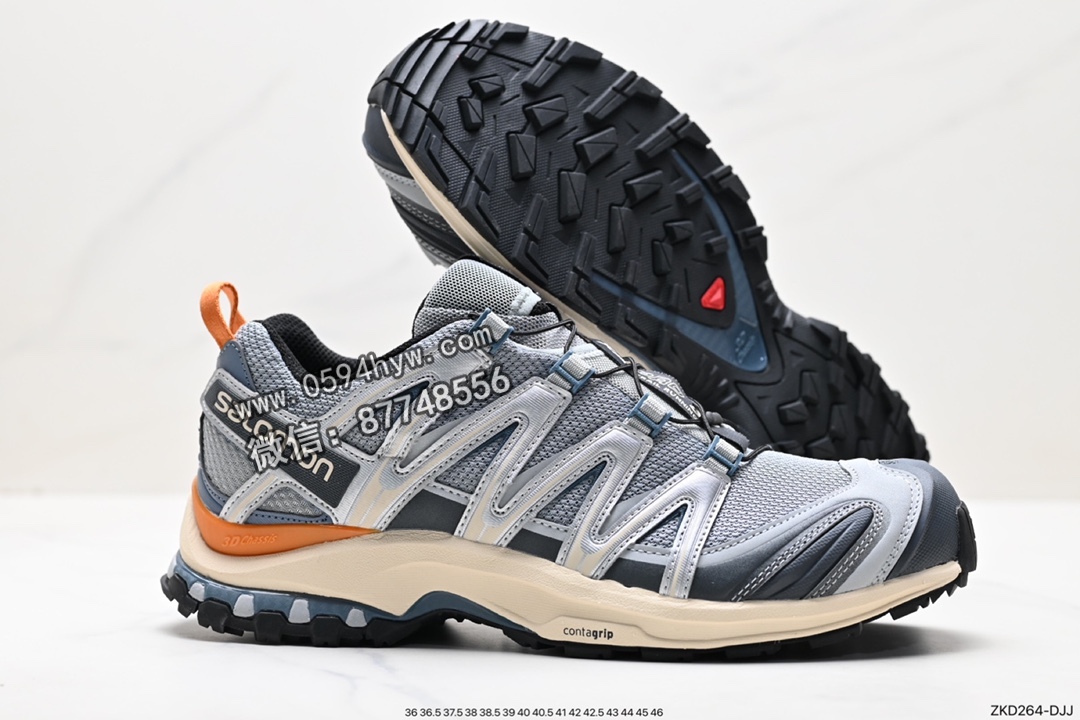 运动鞋, 跑鞋, 越野跑鞋, Salomon, Adidas - Salomon XA PRO 3D SUEDE 鞋面采用SENSIFIT贴合技术 鞋跟部鞋底牵引设计 3D AdidasVANCED CHASSIS底盘 CONTAGRIP高耐磨材料 货号：472456-29 SIZE：36 36.5 37.5 38 38.5 39 40 40.5 41 42 42.5 43 44 45 46 ID:ZKD264-DJJ