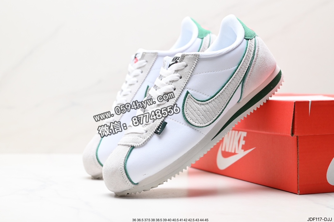 阿甘, 运动鞋, 跑步鞋, 耐克, Swoosh, NIKE - Nike Classic Cortez 阿甘鞋 休闲跑步鞋 运动鞋 货号: 882258-101 尺码：36-45