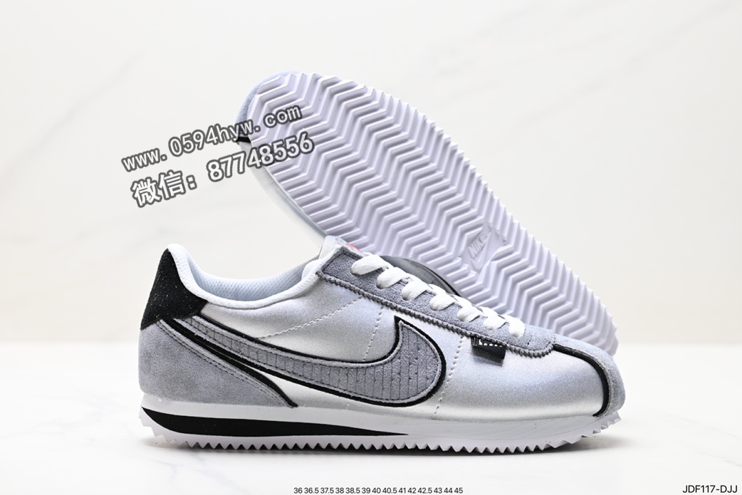 阿甘, 运动鞋, 跑步鞋, 耐克, Swoosh, NIKE - Nike Classic Cortez 阿甘鞋 休闲跑步鞋 运动鞋 货号: 882258-101 尺码：36-45