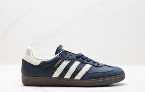 阿迪达斯三叶草 Adidas Originals Samba Vegan OG 桑巴舞系列 低帮休闲运动板鞋 货号：ID2056