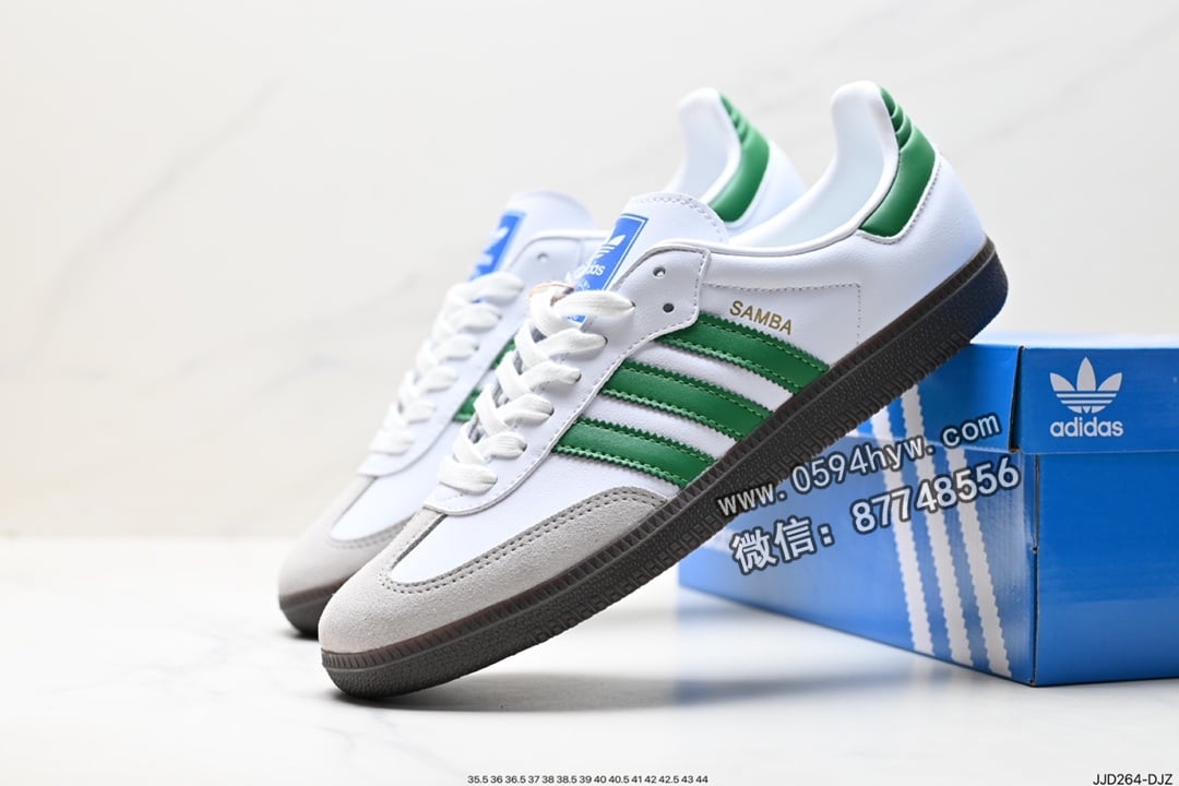 运动板鞋, 板鞋, 三叶草, SAMBA, Originals, Original, adidas Originals, Adidas - 阿迪达斯 三叶草 Adidas Originals Samba Vegan OG SPD 桑巴舞系列 低帮休闲运动板鞋 货号: IG1024