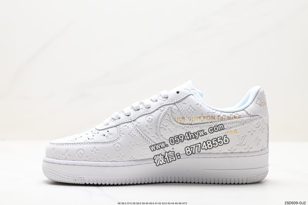 运动鞋, 联名, 板鞋, Louis Vuitton, Air force1 LOW, Air Force 1 Low, Air Force 1 - Louis Vuitton x Air Force1 Low LV x空军低帮联名板鞋 "黑色" 货号：1A9VA7