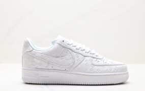 Louis Vuitton x Air Force1 Low LV x空军低帮联名板鞋 “黑色” 货号：1A9VA7