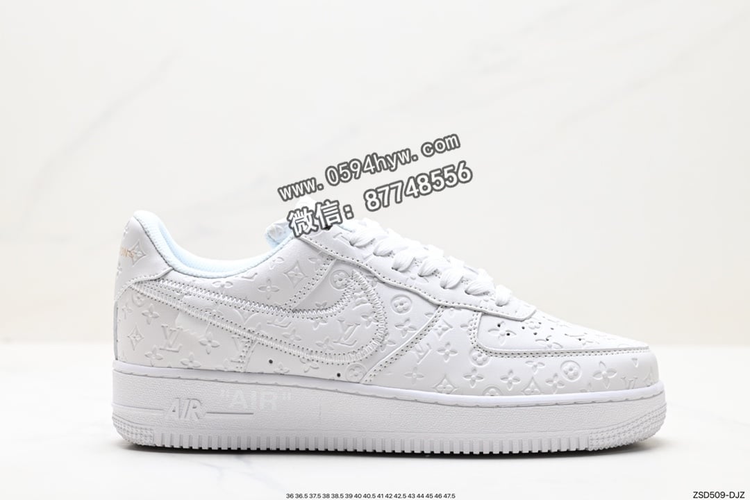 Louis Vuitton x Air Force1 Low LV x空军低帮联名板鞋 “黑色” 货号：1A9VA7