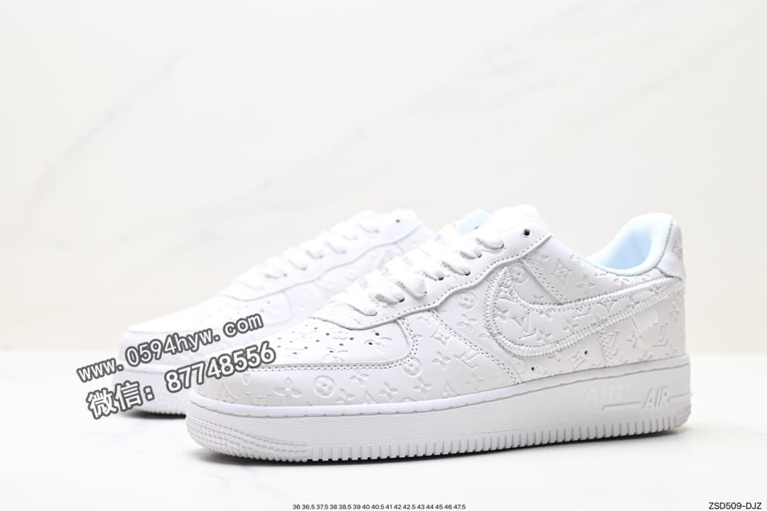 运动鞋, 联名, 板鞋, Louis Vuitton, Air force1 LOW, Air Force 1 Low, Air Force 1 - Louis Vuitton x Air Force1 Low LV x空军低帮联名板鞋 "黑色" 货号：1A9VA7