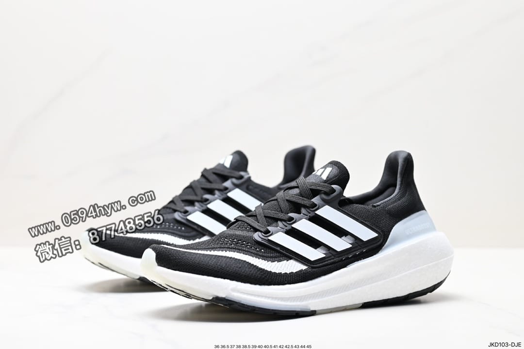 阿迪达斯, 跑鞋, 跑步鞋, 慢跑鞋, Ultraboost, Boost, Adidas - Adidasidas ULTRABOOST LIGHT轻弹系列低帮袜套式针织透气缓震休闲运动慢跑鞋“白蓝橙”搭载LIGHT BOOST中底的ULTRABOOST跑步鞋历经10年不断创新以科技重塑跑步，阿迪达斯推出全新ULTRABOOST LIGHT超轻新科技。 这款ULTRABOOST LIGHT跑步鞋，力求为跑步添活力。搭载LIGHT BOOST中底—Adidasidas BOOST中底的新鲜演绎，无论节奏快慢、距离长短，伴你活力畅跑
货号:HQ6339
尺码：36 36.5 37 38 38.5 39 40 40.5 41 42 42.5 43 44 45
ID:JKD103-DJE