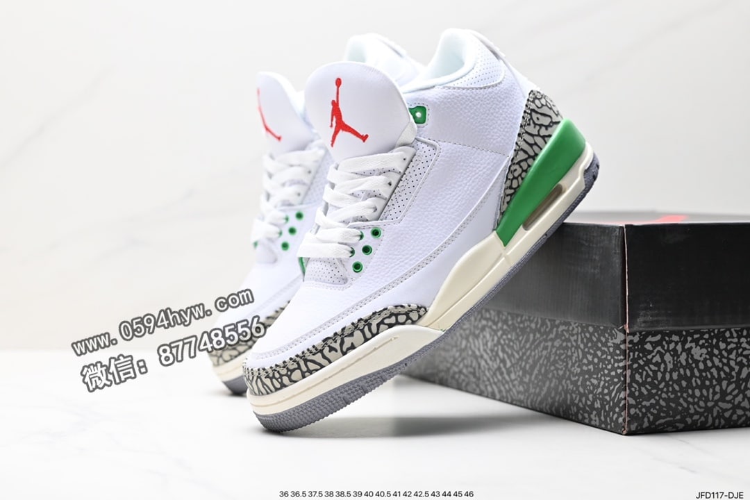 篮球鞋, 乔丹篮球鞋, Triple White, Jordan, AJ3, Air Jordan 3 Retro, Air Jordan 3, Air Jordan - Air Jordan 3 Retro Triple White AJ3 乔丹3代 aj3 乔3 白灰棕 乔丹篮球鞋系列 货号：DA3595-100 ID:JFD117-DJE