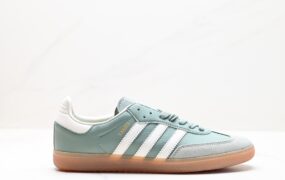 阿迪达斯 三叶草 Adidas Originals Samba Vegan OG SPD 桑巴舞系列 绅士德训足球风 低帮 休闲运动板鞋 货号: GV8358