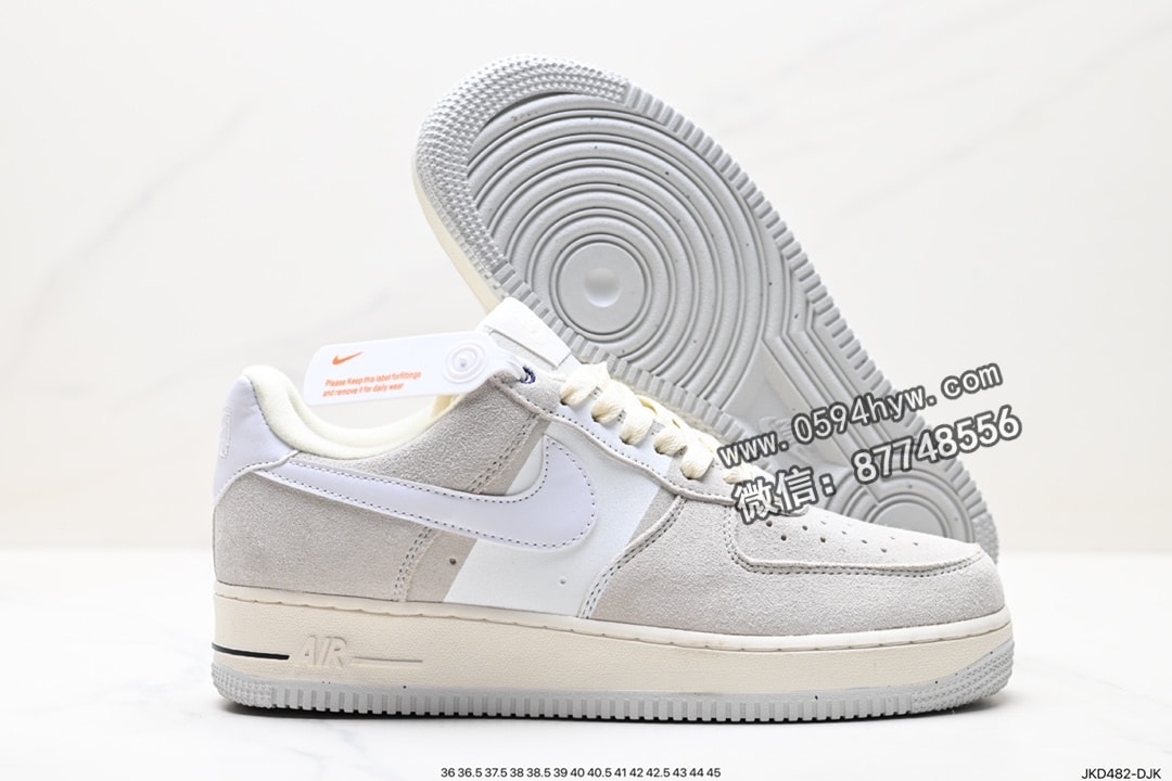 耐克, Nike Air Force 1 '07, Nike Air Force 1, Nike Air, NIKE, KD, FORCE 1, Air Force 1 - Nike Air Force 1 '07 Low 耐克鞋 系列：40周年纪念款 鞋子类型：空军版型 颜色：米灰 货号：DM8871-111 尺码：36-45 ID:JKD482-DJK