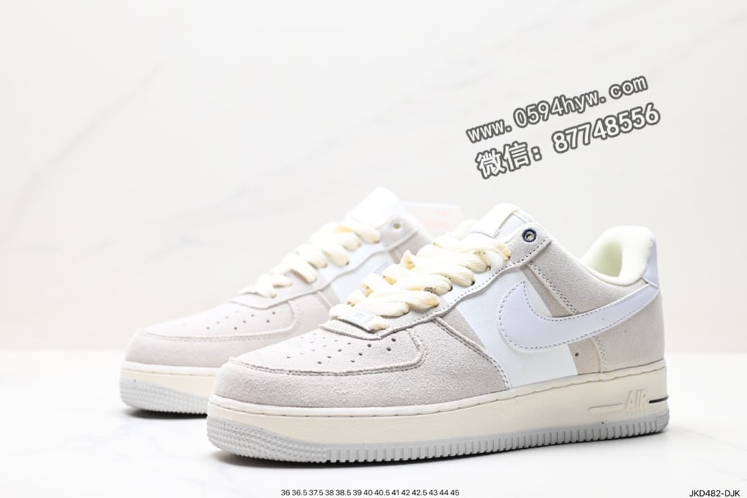 耐克, Nike Air Force 1 '07, Nike Air Force 1, Nike Air, NIKE, KD, FORCE 1, Air Force 1 - Nike Air Force 1 '07 Low 耐克鞋 系列：40周年纪念款 鞋子类型：空军版型 颜色：米灰 货号：DM8871-111 尺码：36-45 ID:JKD482-DJK