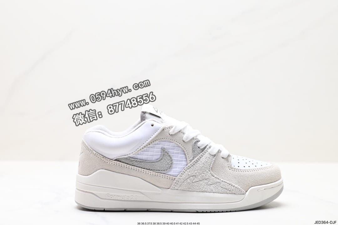 品牌：Air Jordan
系列：StAdidasium 9O StAdidasium
鞋子类型：篮球鞋
鞋帮高度：高帮
颜色：白灰
货号：DX4397-100