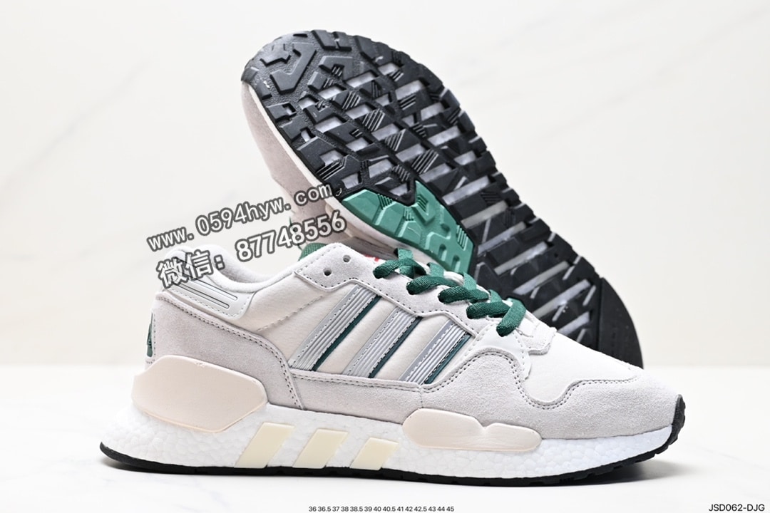 阿迪达斯, 阿迪, ZX930, EQT, Boost, Adidas - 阿迪达斯 ZX930 x EQT Never MAdidas Pack 麂皮 黑灰配色 麂皮拼接打造鞋面 大底 Boost 科技 货号：G27115 尺码:36-45 ID:JSD062-DJG