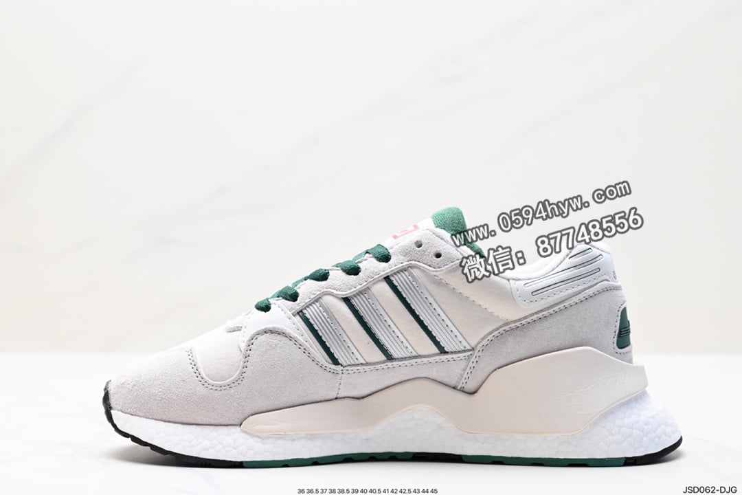 阿迪达斯, 阿迪, ZX930, EQT, Boost, Adidas - 阿迪达斯 ZX930 x EQT Never MAdidas Pack 麂皮 黑灰配色 麂皮拼接打造鞋面 大底 Boost 科技 货号：G27115 尺码:36-45 ID:JSD062-DJG